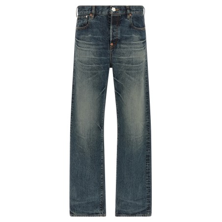 'Boke Flower' button jeans