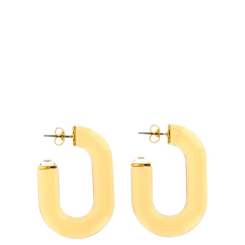 'Bo Resine' earrings with crystal detail