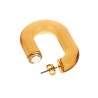 'Bo Resine' earrings with crystal detail