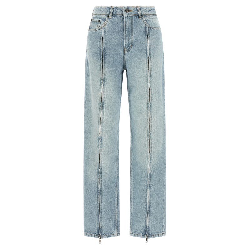 Front zip jeans