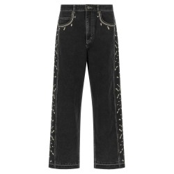 'Jorian' jeans with embroideries