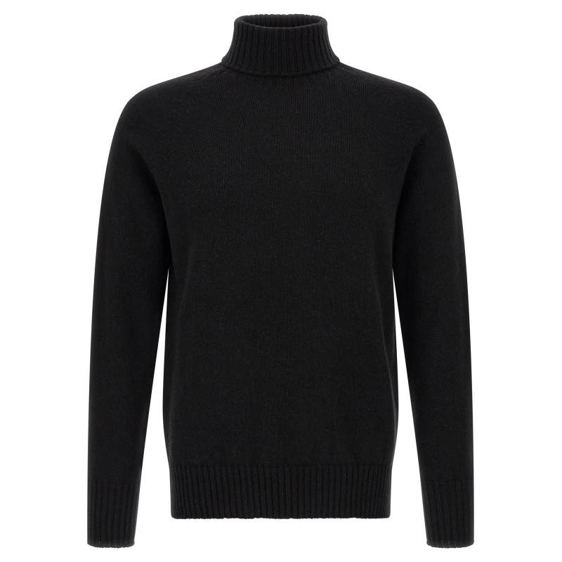 High neck sweater with slits