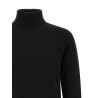 High neck sweater with slits