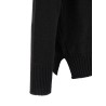 High neck sweater with slits