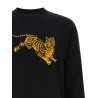 'Jumping Tiger' intarsia sweater