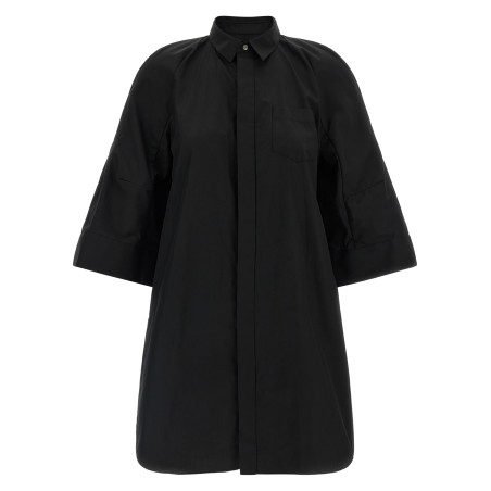 Chemisier dress with wide sleeves