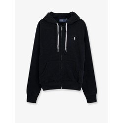 Cotton blend sweatshirt with embroidered logo on the front