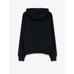Cotton blend sweatshirt with embroidered logo on the front