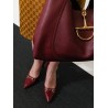 Gucci Rosso Ancora GG leather décolleté