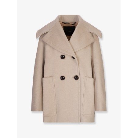 Mario double-breasted cashmere coat