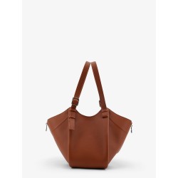 Hammock Flip leather handbag with front lettering logo