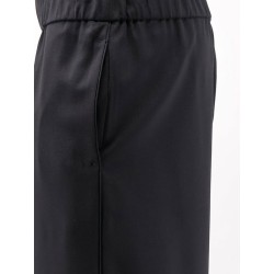 Wool trousers with Logo detail
