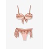 Aster shiny nylon bikini with Paisley print