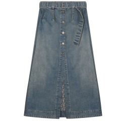 GONNA MIDI IN DENIM