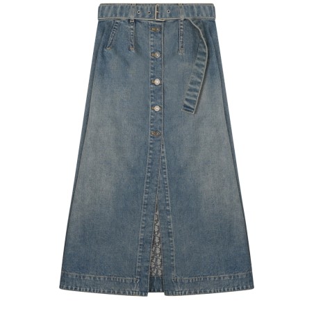 GONNA MIDI IN DENIM