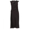 ABITO "TWIST BODICE" IN SATIN