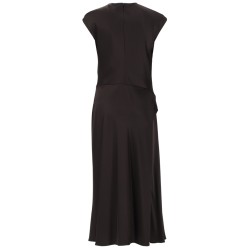 ABITO "TWIST BODICE" IN SATIN