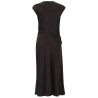 ABITO "TWIST BODICE" IN SATIN