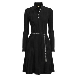 polo shirt dress with belt