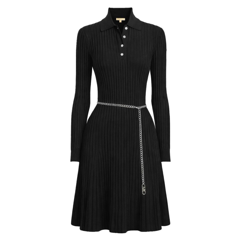 polo shirt dress with belt