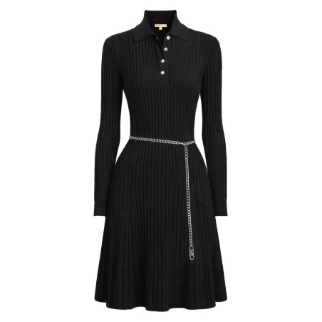polo shirt dress with belt