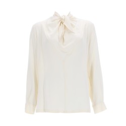 SILK CHARMEUSE BLOUSE