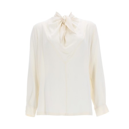 SILK CHARMEUSE BLOUSE