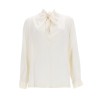 SILK CHARMEUSE BLOUSE