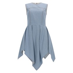 ABITO IN DENIM CON GONNA ASIMMETRICA