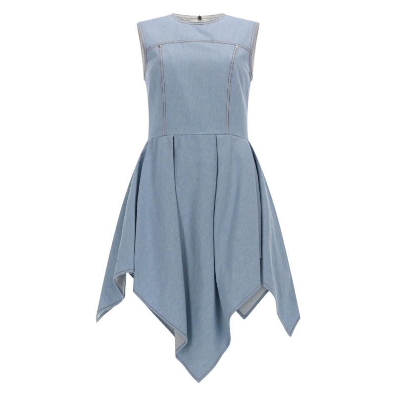 ABITO IN DENIM CON GONNA ASIMMETRICA