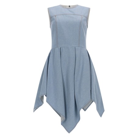 ABITO IN DENIM CON GONNA ASIMMETRICA
