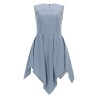ABITO IN DENIM CON GONNA ASIMMETRICA