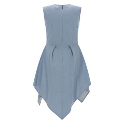 ABITO IN DENIM CON GONNA ASIMMETRICA