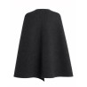 WOOL AND SILK CAPE WITH CLAMP