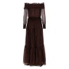 DRESS WITH RUFFLES AND FLOUNCES