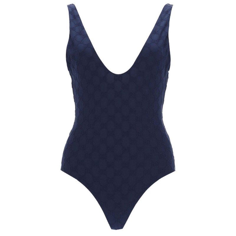 "GG" WEAVE ONE PIECE SWIMSUIT