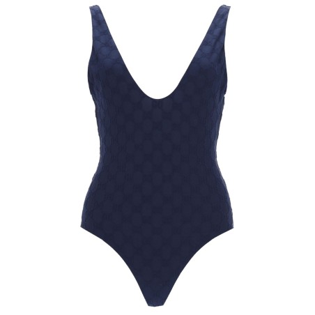 "GG" WEAVE ONE PIECE SWIMSUIT