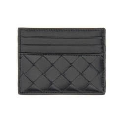 WOVEN LEATHER CARD CASE