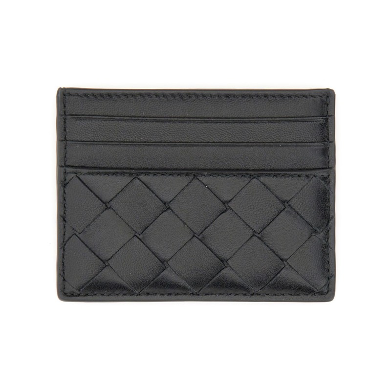 WOVEN LEATHER CARD CASE