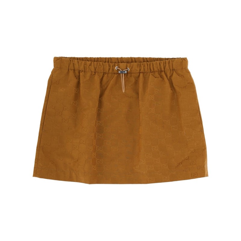 MINISKIRT WITH "GG" TEXTURE