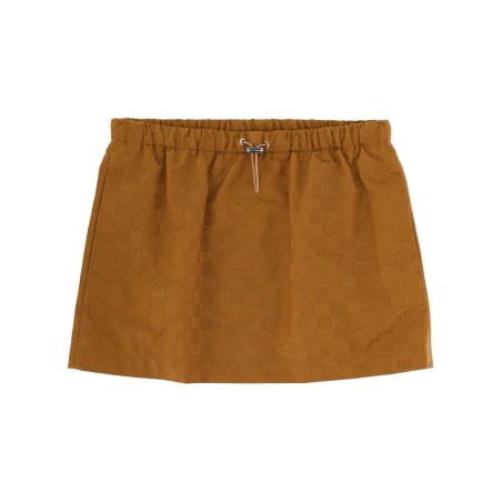 MINISKIRT WITH "GG" TEXTURE