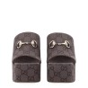 FABRIC WEDGE SANDAL "GG"