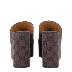 FABRIC WEDGE SANDAL "GG"