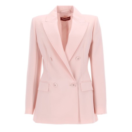 DOUBLE-BREASTED WOOL CREPE JACKET