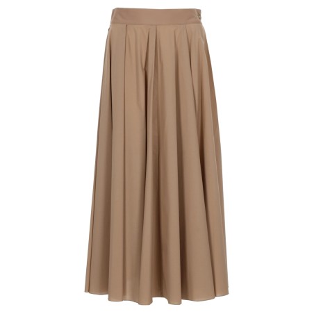COTTON MIDI SKIRT