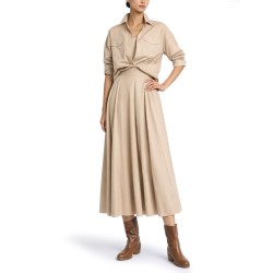 COTTON MIDI SKIRT