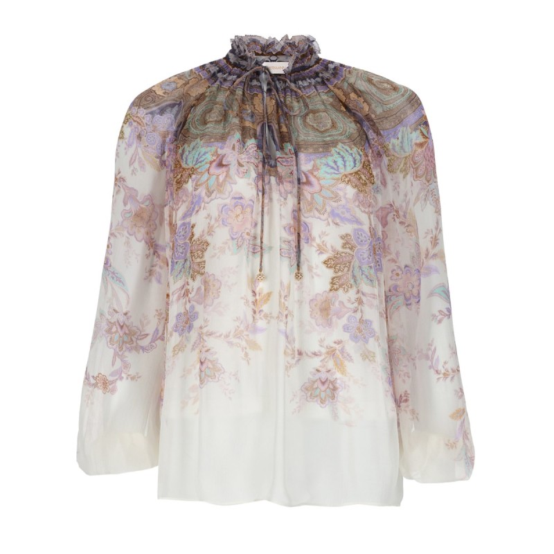 BLUSA "LUNA" CON MANICHE A SBUFFO