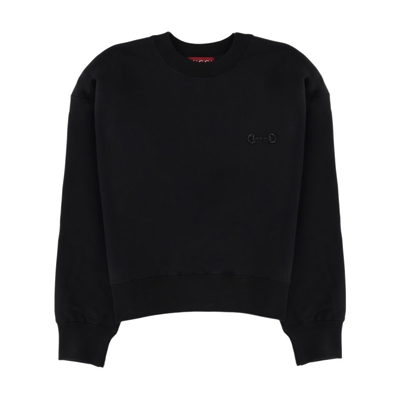 SWEATSHIRT WITH CLAMP DETAIL