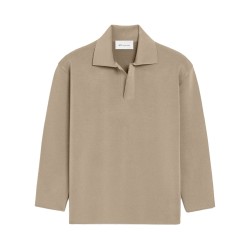 WOOL BLEND POLO SHIRT