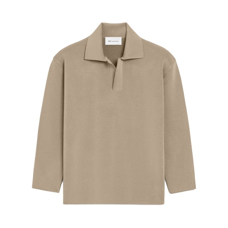 WOOL BLEND POLO SHIRT